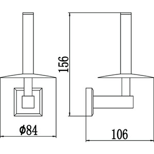 Держатель запасного рулона Savol серия 95 хром (S-009552-1)