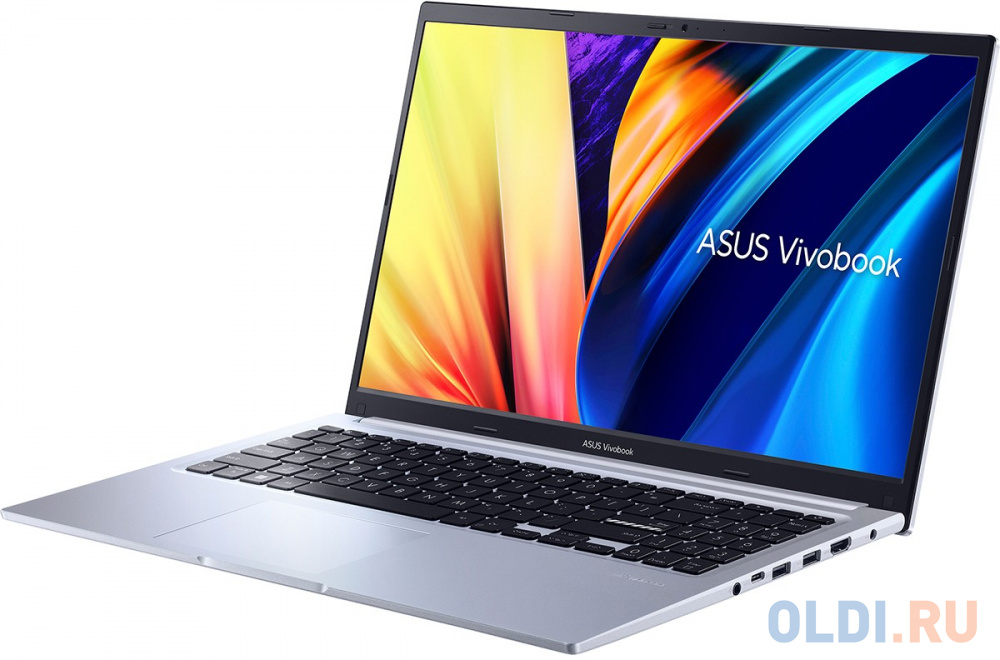 Ноутбук Asus VivoBook X1502ZA-BQ1953 Core i5 12500H 8Gb SSD512Gb Intel Iris Xe graphics 15.6" IPS FHD (1920x1080) noOS silver WiFi BT Cam (90NB0V