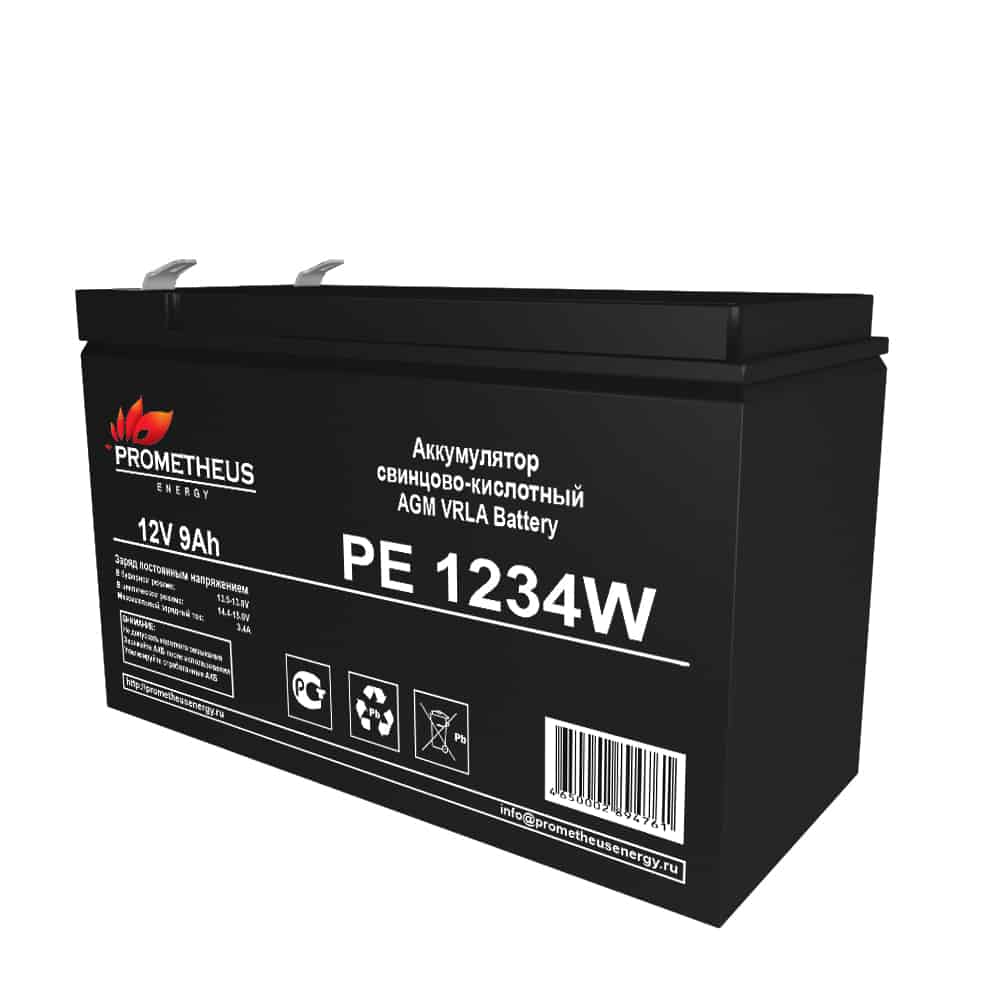 Аккумуляторная батарея для ИБП Prometheus Energy PE 1234W, 12V, 9Ah (PE 1234W)