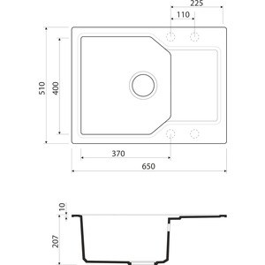 Кухонная мойка Omoikiri Yonaka 65 BE ваниль (4993342)