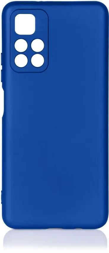 Чехол-накладка DF для смартфона Xiaomi Poco M4 Pro 5G, силикон, микрофибра, синий (poOriginal-05)