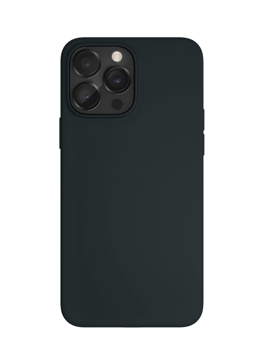 Чехол защитный VLP Silicone case для iPhone 14 ProMax, черный в Москвe