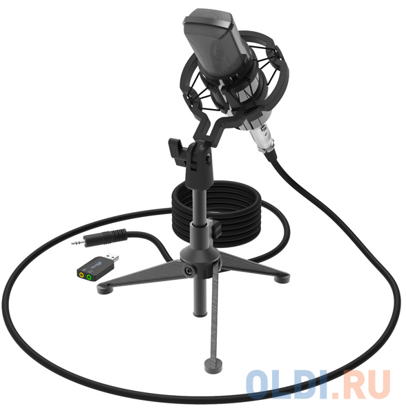 Микрофон проводной Ritmix RDM-160 2.5м черный