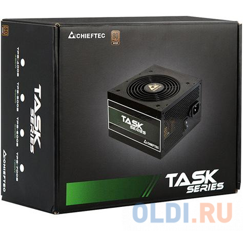 Блок питания 600W Chieftec Task Retail (ATX 2.3, 600W, 80+ BRONZE, APFC, 120mm fan) (TPS-600S)