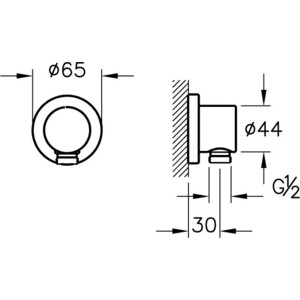 Подключение для шланга Vitra Dynamic S (A45223)