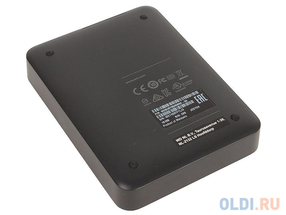 Внешний жесткий диск 4Tb WD Elements Portable WDBU6Y0040BBK-WESN (2.5", USB 3.0, Black)