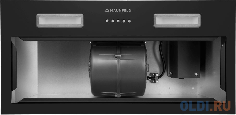 Вытяжка встраиваемая Maunfeld THAMES 603PM черный управление: кнопочное (1 мотор)