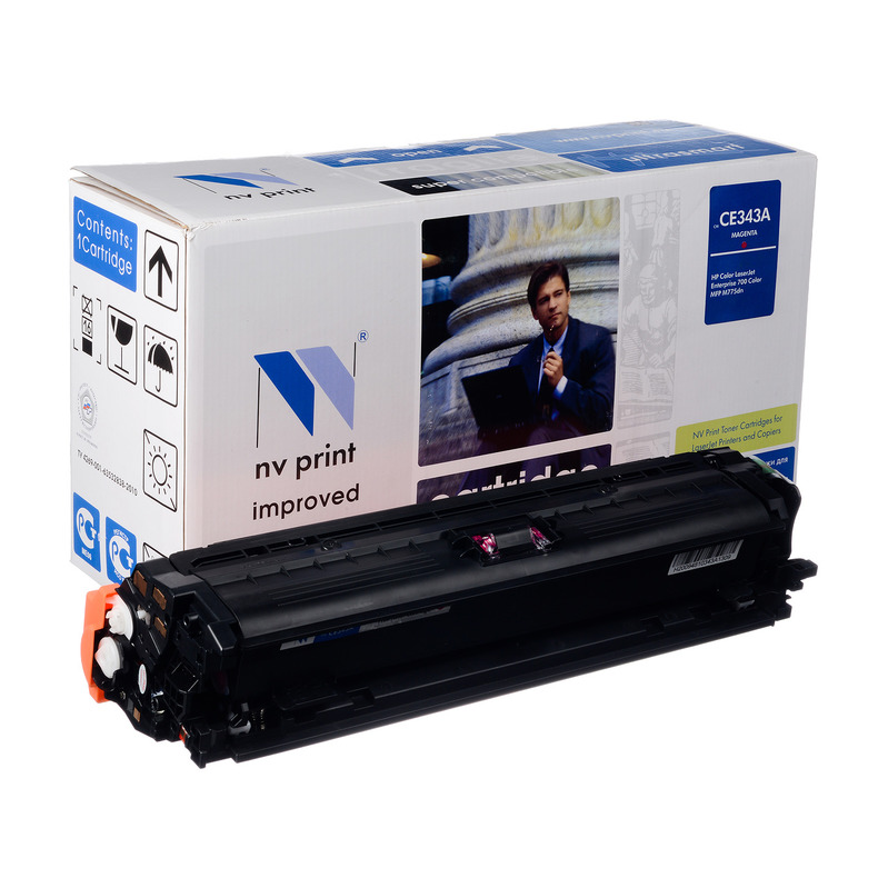 Картридж лазерный NV Print NV-CE343AM (651A), пурпурный, 16000 страниц, совместимый, для LJE 700 M775