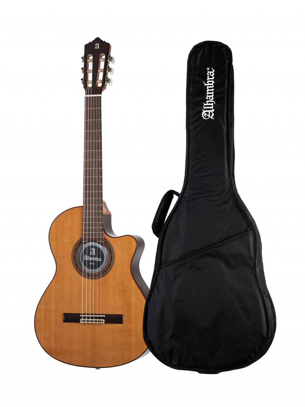 Гитара классическая Alhambra 6.855 Cutaway 3C CW E1 с подключением натуральный