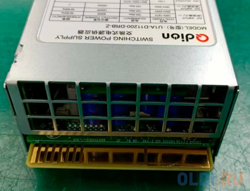 Блок питания серверный/ Server power supply Qdion Model U1A-D11200-DRB-Z P/N:99MAD11200I1170117 CRPS 1U Module 1200W Efficiency 94+, Gold Finger (opti