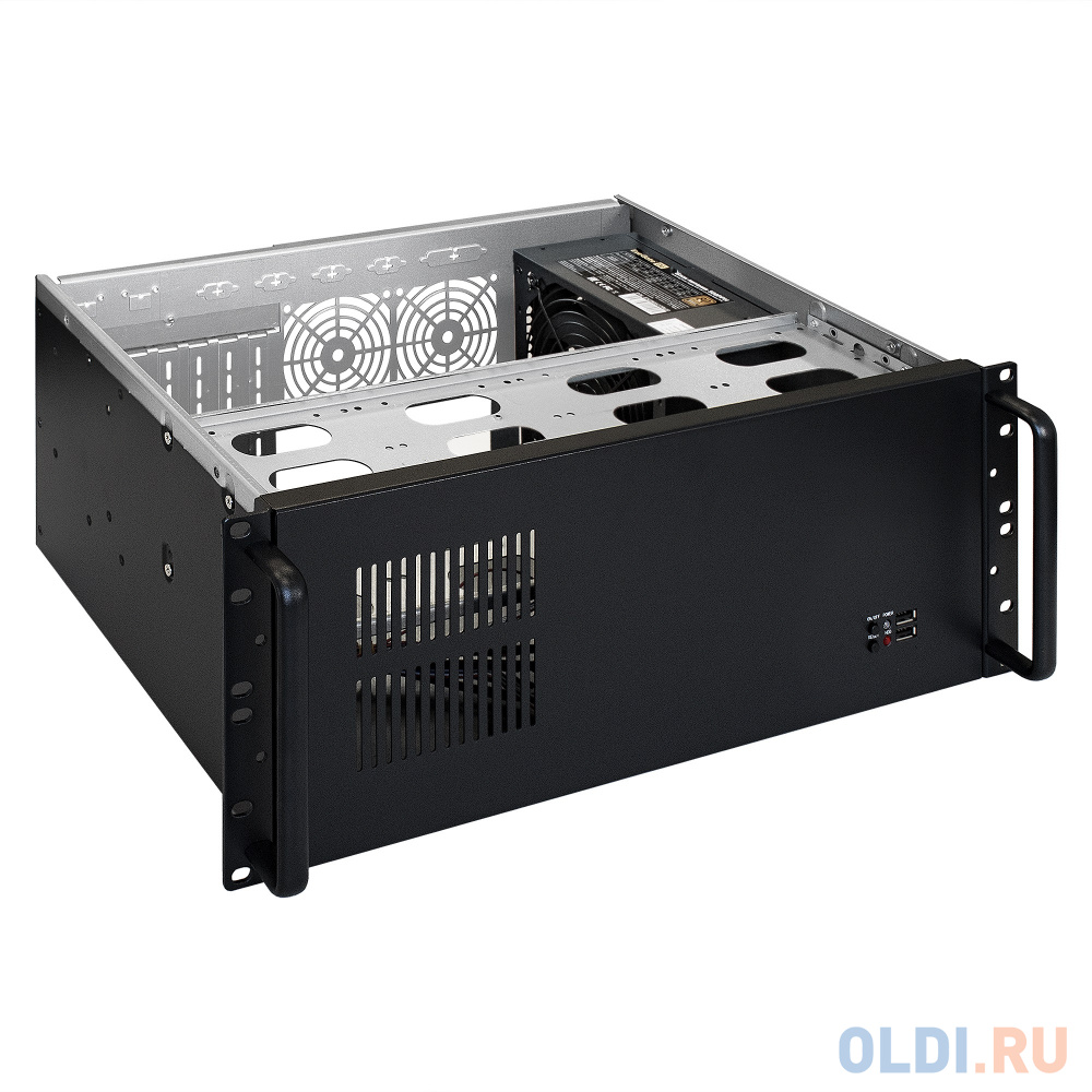 Серверный корпус ExeGate Pro 4U300-08 <RM 19", высота 4U, глубина 300, БП 1200PPH-SE 80 PLUS® Bronze, USB>