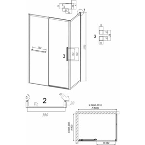 Душевой уголок Grossman Style 130x90 тонированный, черный матовый (120.K33.05.1390.21.10)