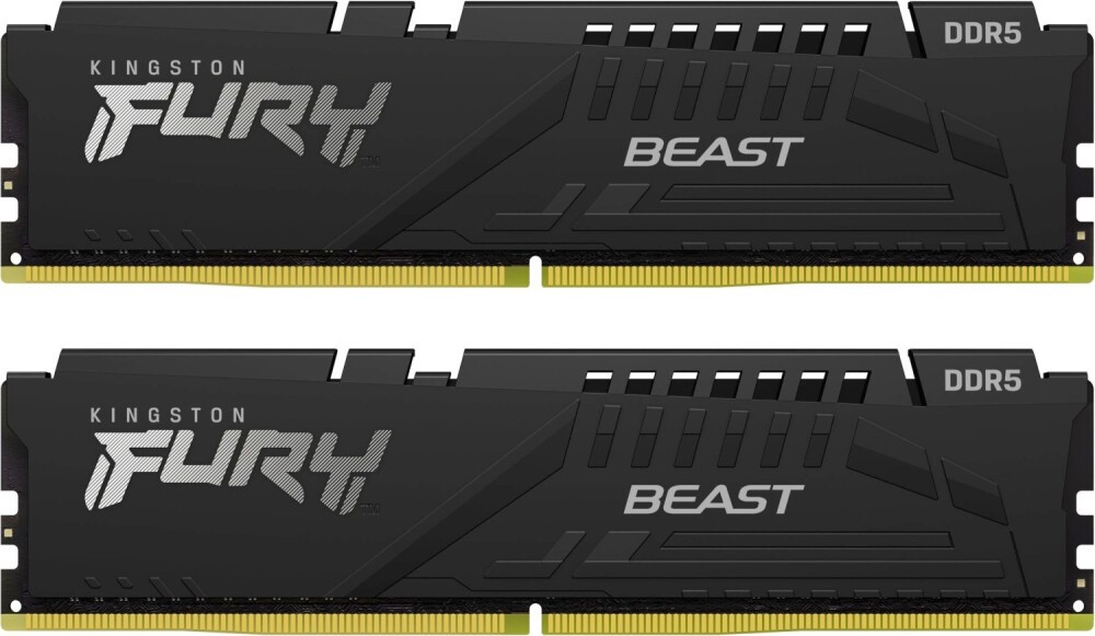 Комплект памяти DDR5 DIMM 16Gb (2x8Gb), 6000MHz, CL30, 1.4V, Kingston FURY Beast Black EXPO (KF560C30BBEK2-16) Retail