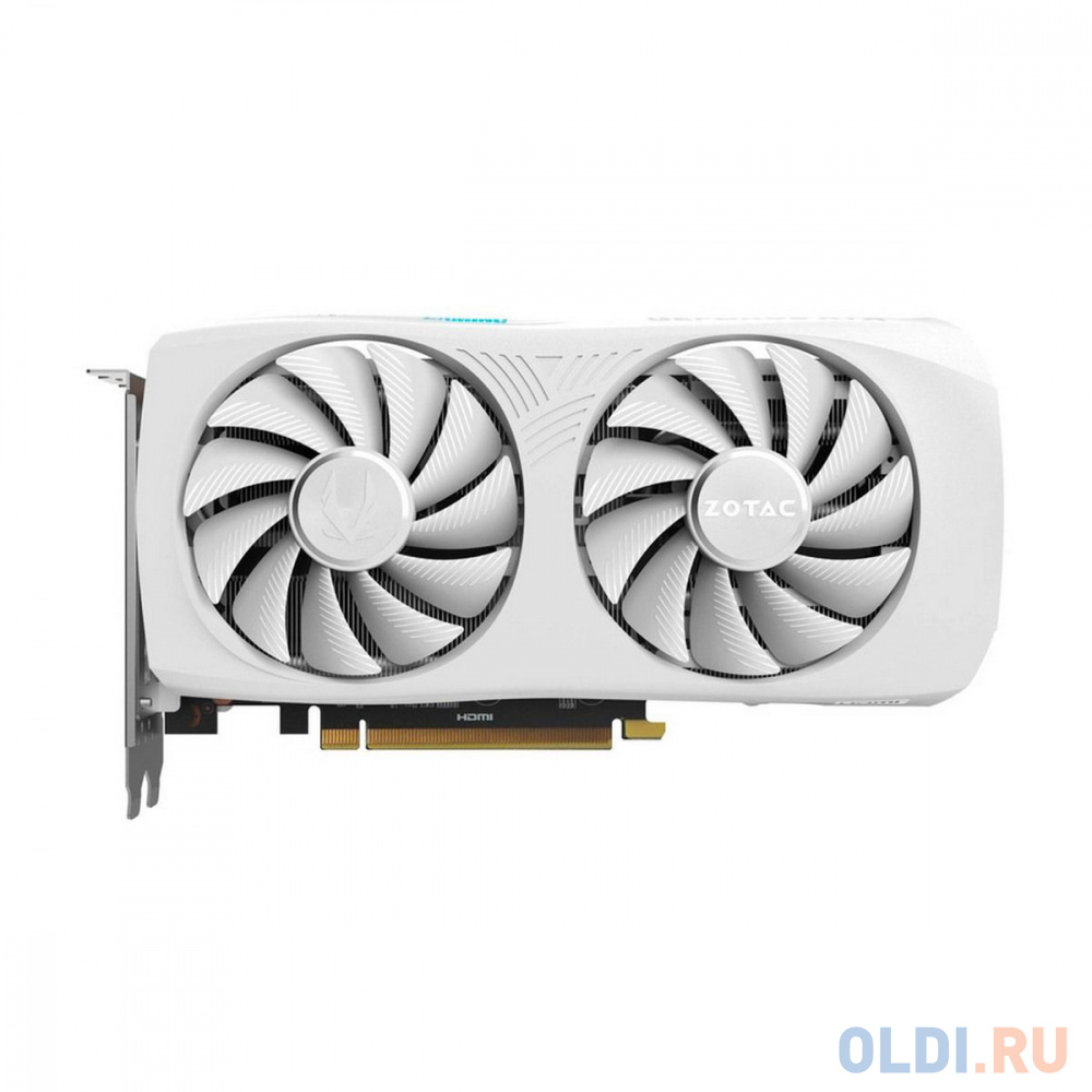 Видеокарта Zotac RTX4070 SUPER ТWIN EDGE ОС WHITE ED 12GB GDDR6X 192bit 3xDP HDMI 2FAN Medium Pack