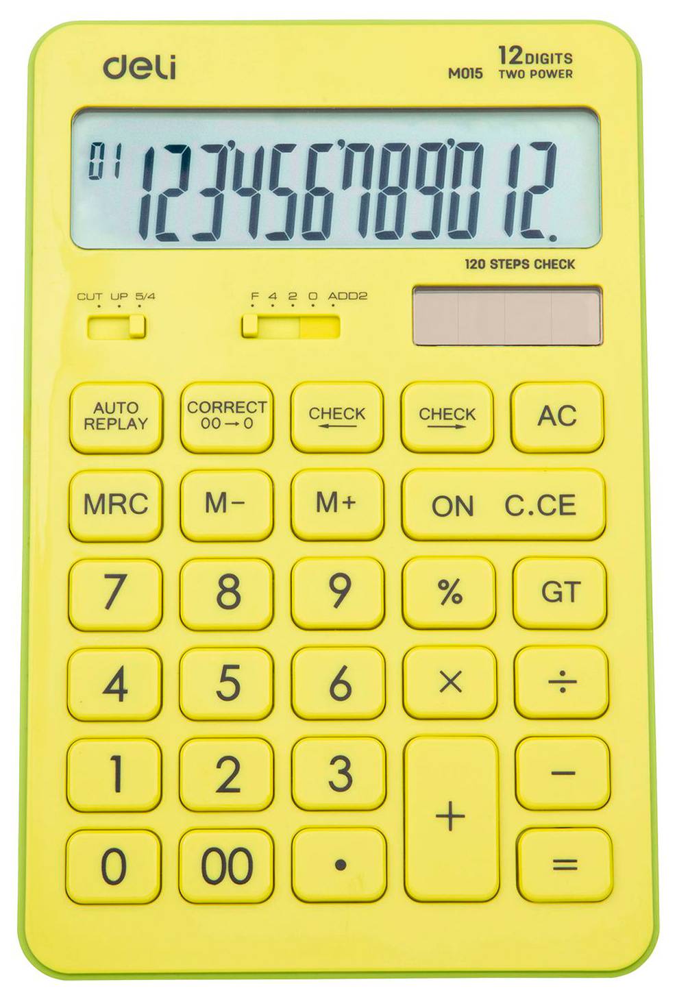 Калькулятор настольный Deli Touch EM01551 желтый