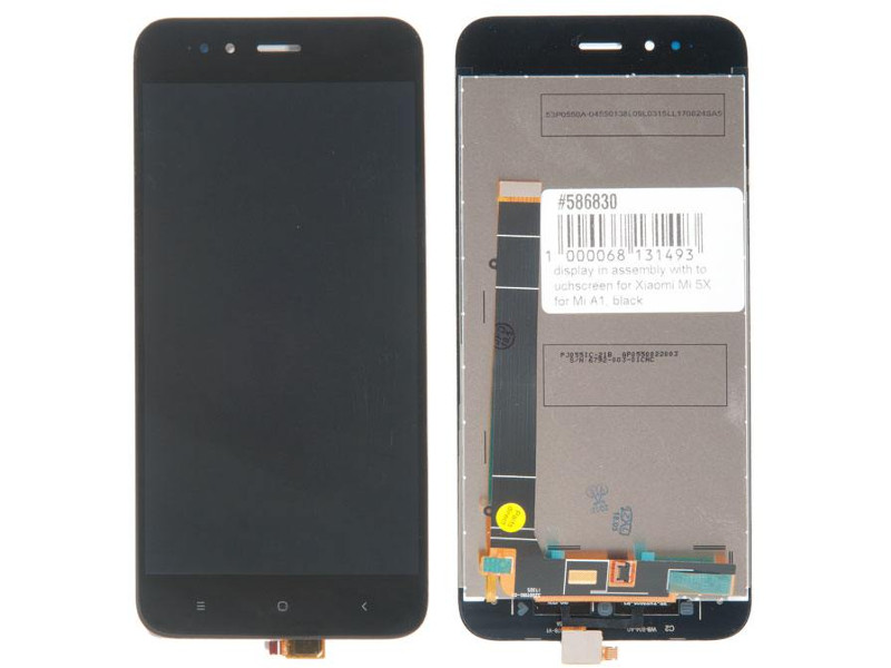 Дисплей RocknParts для Xiaomi Mi 5X / Mi A1 Black 586830