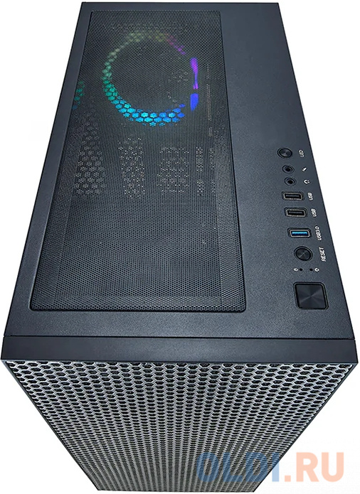 Корпус Azza Hive черный без БП ATX 8x120mm 5x140mm 2xUSB2.0 1xUSB3.0 audio bott PSU в Москвe