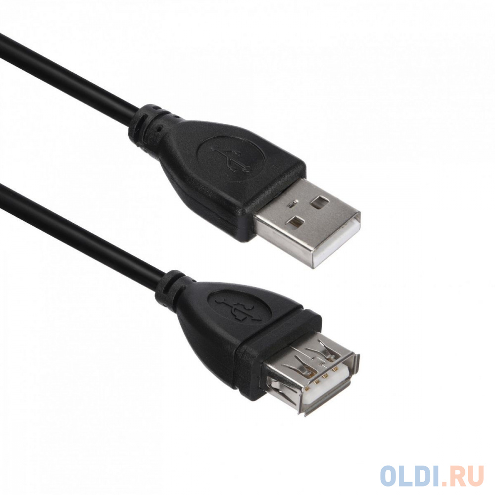 Кабель ACD-U2AAF-20L [ACD-U2AAF-20L] USB 2.0, A male - A feмale, ТТХ: (7/0.12BC+PE)*1P+(7/0.12BC+PE)*2C+7/0.12BC+AL+PVC OD4.0, Черный, 2м (742057)