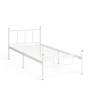 Кровать TetChair Кровать ROWENTA (mod. 9177) металл, 90*200 см (Single bed), White (белый)