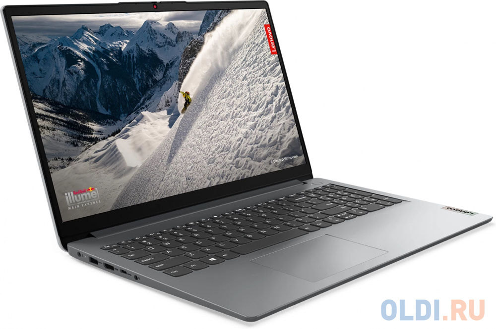 Ноутбук LENOVO IdeaPad 1 AMD Ryzen 5 7520U/8Gb/256Gb SSD/15.6" FHD/VGA int/noOS/grey