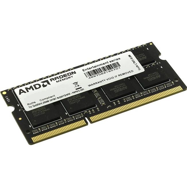 Память оперативная DDR3L AMD 8Gb 1600MHz pc-12800 SO-DIMM (R538G1601S2SL-UO) оем