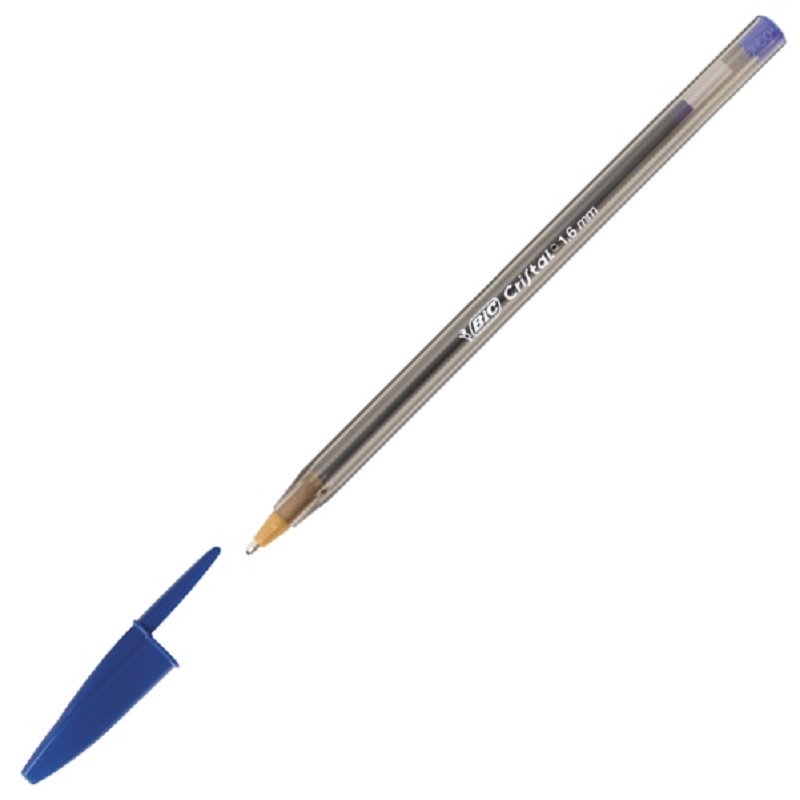 Ручка шариковая BIC CRISTAL LARGE 880656, синий, пластик, колпачок, картонная коробка (880656)