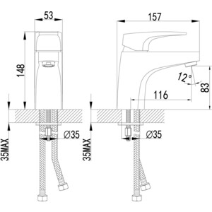 Смеситель для раковины Lemark Shift (LM4306C)