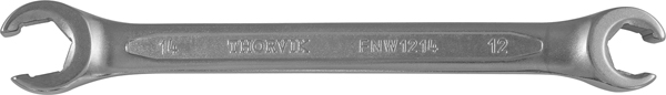 Ключ гаечный накидной разрезной 17x19 мм, CrV, кованый, Thorvik FNW1719 (52054)