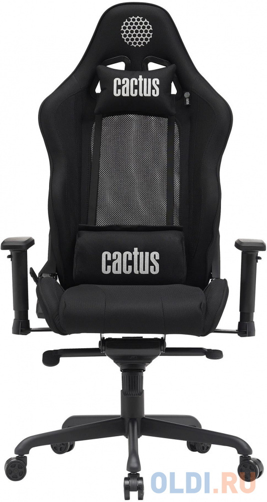 Кресло Cactus CS-CHR-MC04-BBK черный крестов. сталь