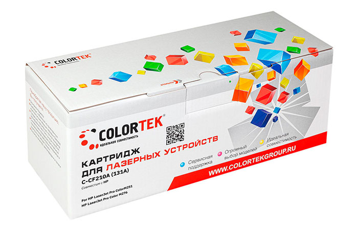 Картридж Colortek CF210A (131A) черный (СТ-CF210A)
