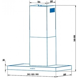 Вытяжка Cata B6-T600 XGBK