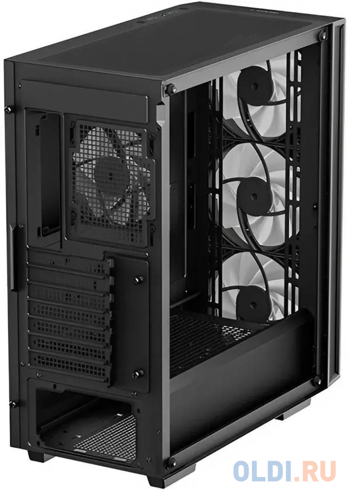 Корпус Deepcool Matrexx 55 V4 черный без БП ATX 7x120mm 2x140mm 2xUSB3.0 audio bott PSU