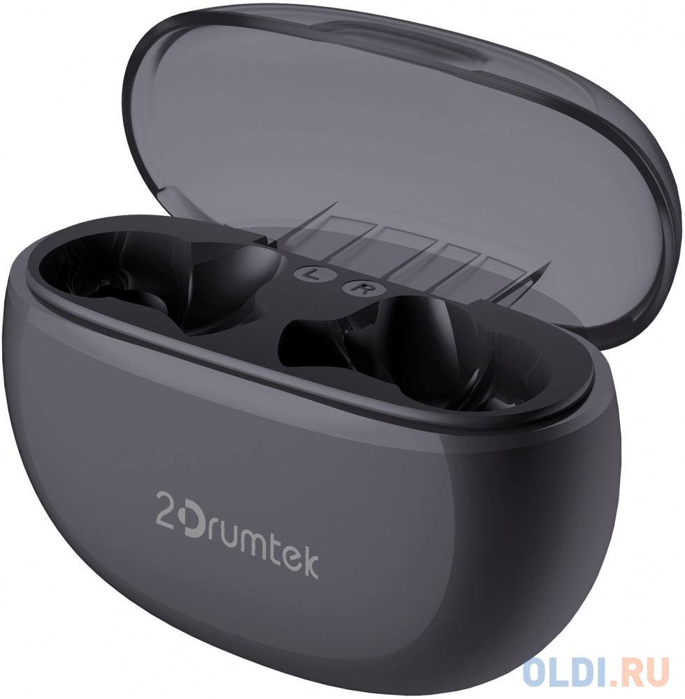 Гарнитура вкладыши A4Tech 2Drumtek B25 TWS пеп.серый беспроводные bluetooth в ушной раковине (B25 ASH GREY)