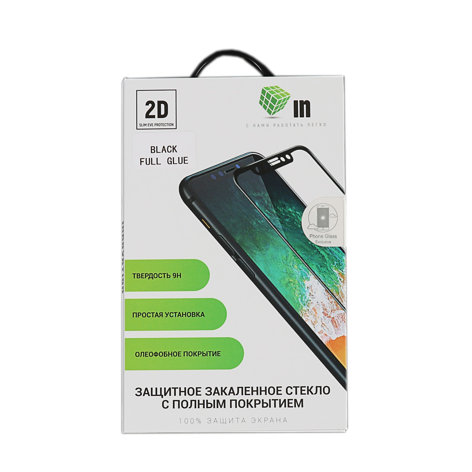 Противоударное стекло Innovation для Huawei P Smart 2D Full Glue Cover Black 12648 в Москвe