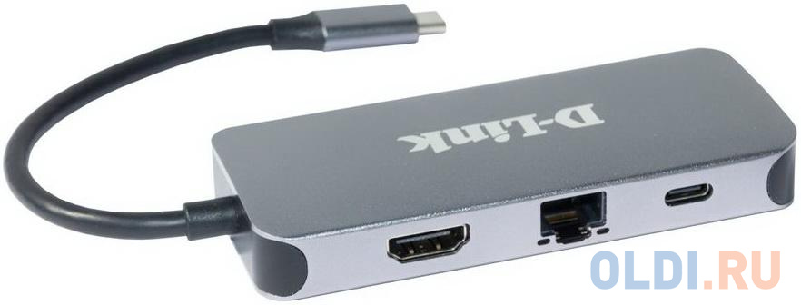 Концентратор USB Type-C D-Link DUB-2335/A1A 3 х USB 3.0 RJ-45 HDMI USB Type-C черный в Москвe