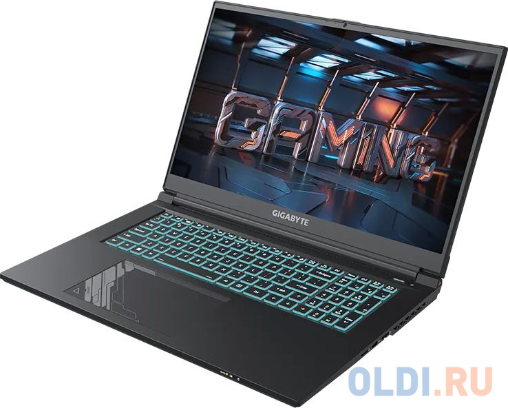 Ноутбук Gigabyte G7 MF Core i5 12500H 16Gb SSD512Gb NVIDIA GeForce RTX4050 6Gb 17.3" IPS FHD (1920x1080) Free DOS black WiFi BT Cam (MF-E2KZ213SD