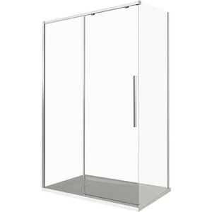 Душевой уголок Good Door Idea WTW+SP 110x80 с поддоном, прозрачный, хром