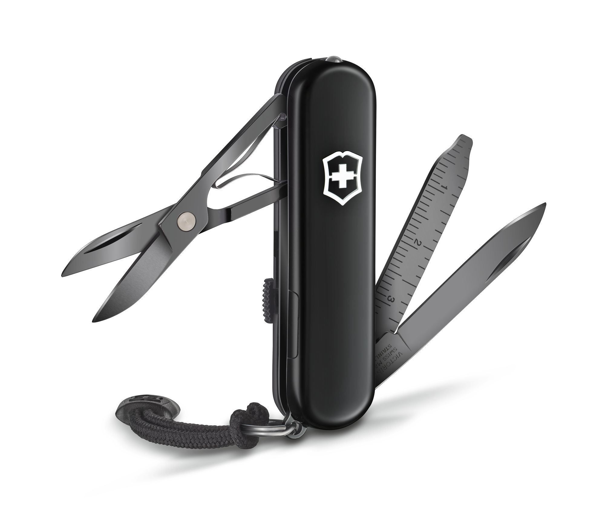 Нож-брелок Victorinox Classic Signature Lite, 58 мм, 7 функций, черный