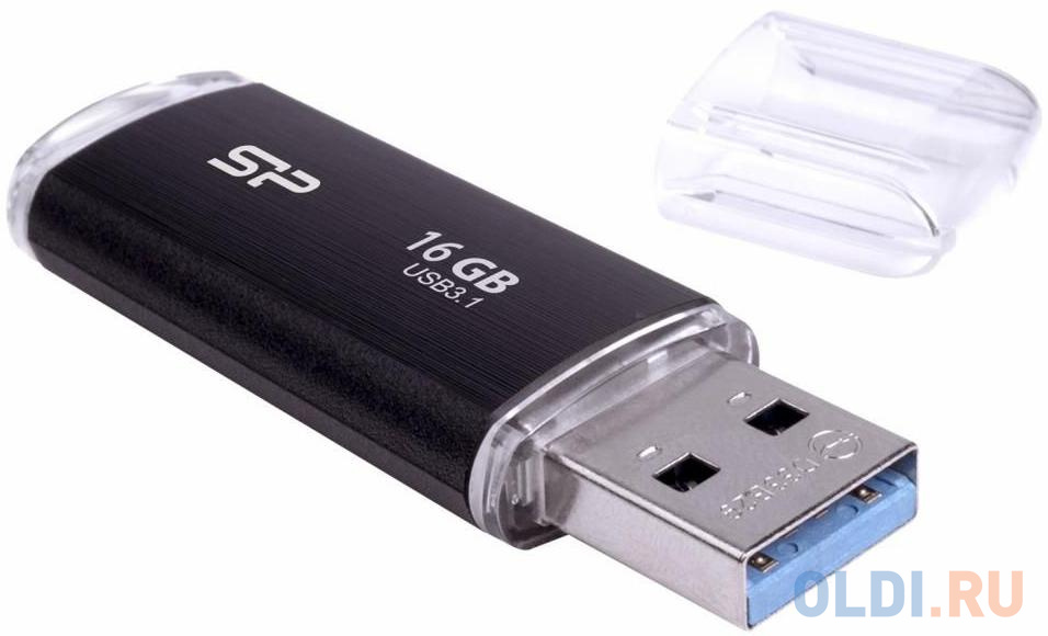 Внешний накопитель 16GB USB Drive <USB 3.0 Silicon Power Blaze B02 Black (SP016GBUF3B02V1K)