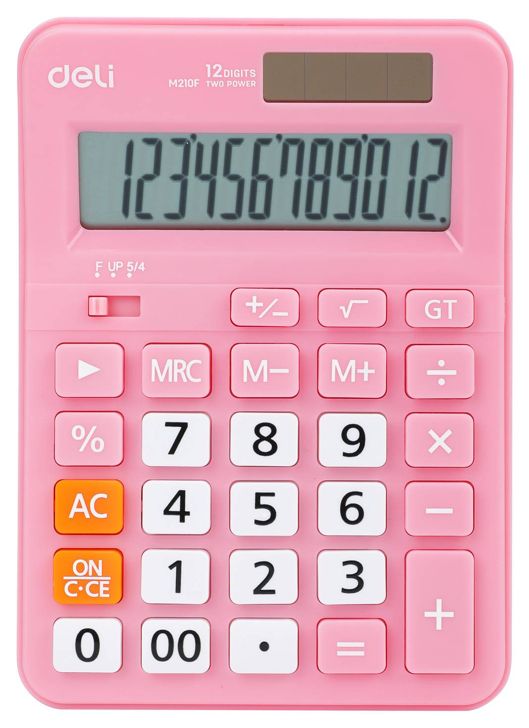 Калькулятор настольный Deli EM210FPINK розовый