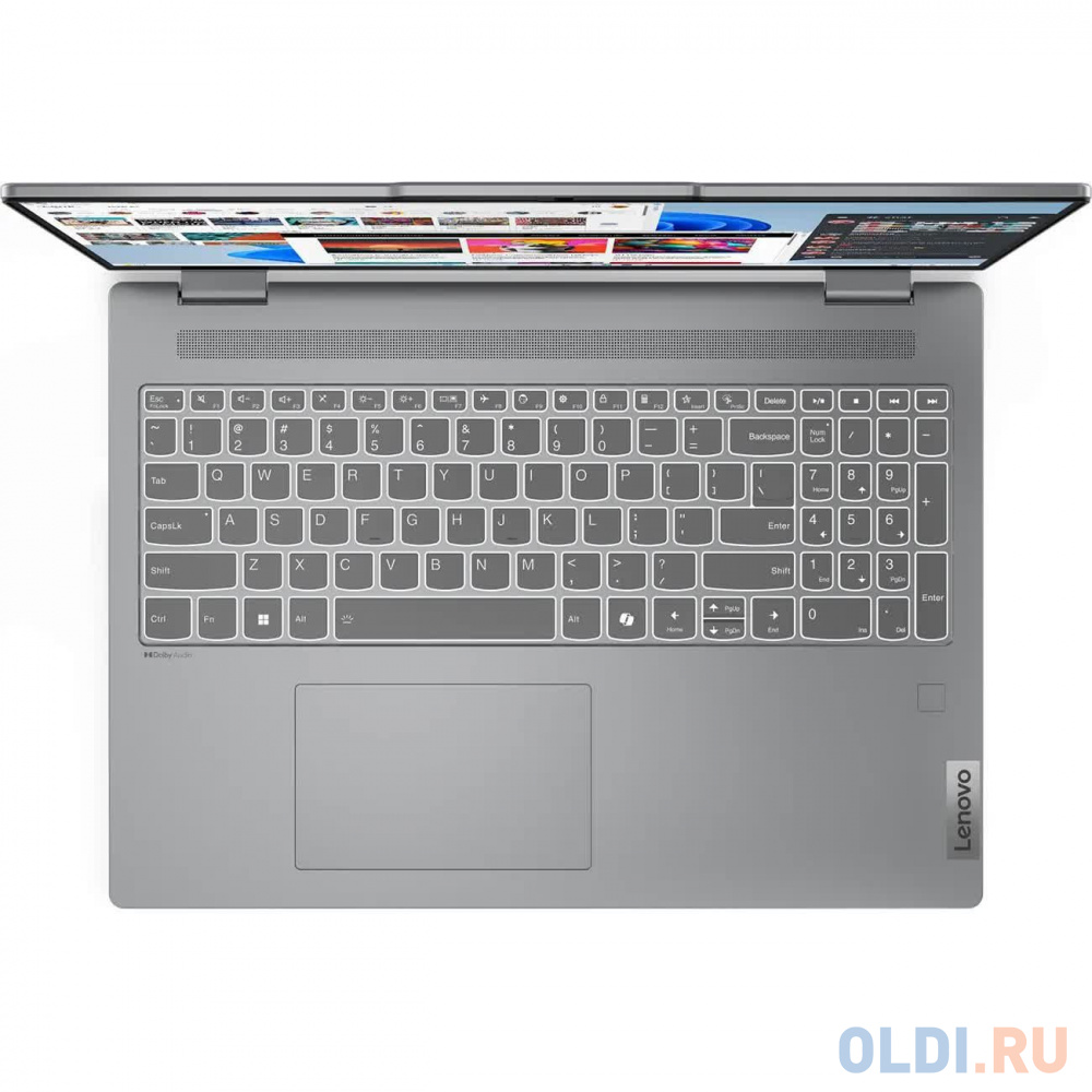 Ноутбук/ Lenovo IdeaPad 5 2-in-1 16AHP9 16"(2048x1280 OLED)/Touch/AMD Ryzen 7 8845HS(3.8Ghz)/16384Mb/512SSDGb/noDVD/Int:AMD Radeon 780M/Cam/BT/Wi