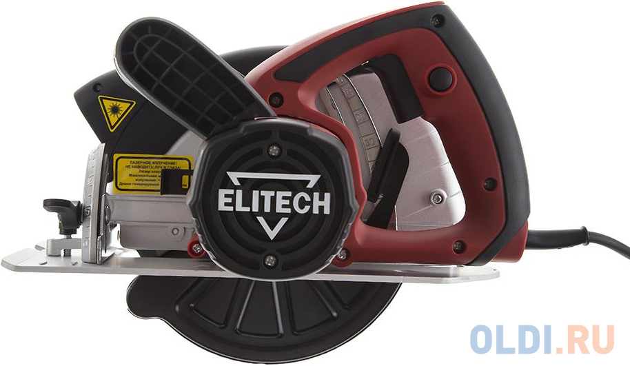 Дисковая пила Elitech ПД 1600Л 1600 Вт 190мм