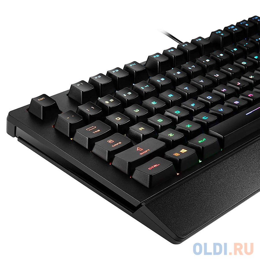 Клавиатура MSI VIGOR GK20 RU черный USB Multimedia for gamer LED (подставка для запястий)