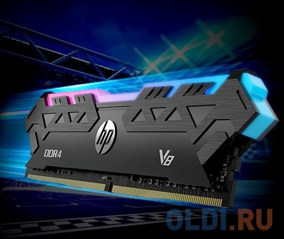 Оперативная память для компьютера HP V8 RGB DIMM 16Gb DDR4 3200 MHz 7EH86AA#ABB
