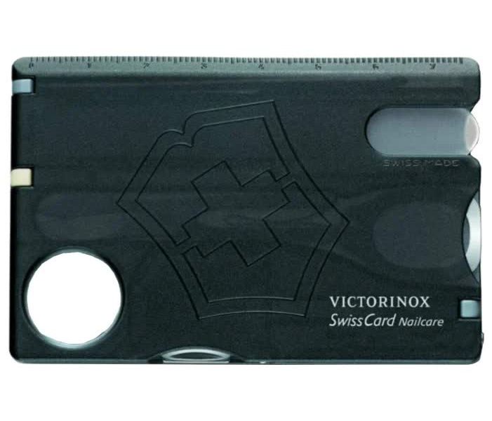 Мультитул швейцарская карточка Victorinox SwissCard Nailcare 0.7240.T3, черный