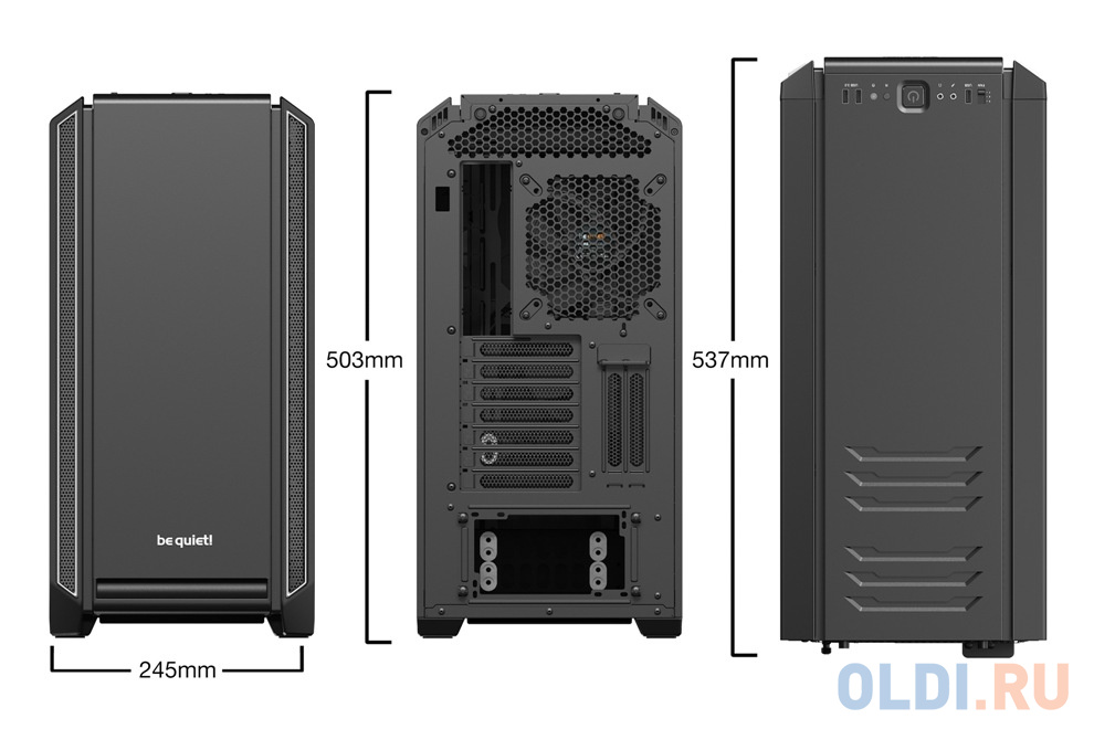 Корпус be quiet! SILENT BASE 601 Silver / midi-tower / BG027