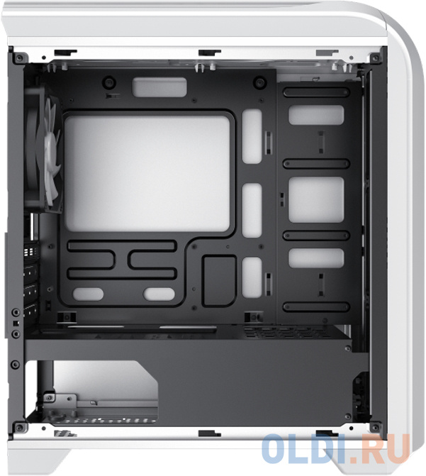 Компьютерный корпус, без блока питания mATX/ Gamemax Centauri WB H601 mATX case, white, w/o PSU, w/1xUSB3.0+1xUSB2.0+HD-Audio, w/1x12mm FRGB fan (GMX-