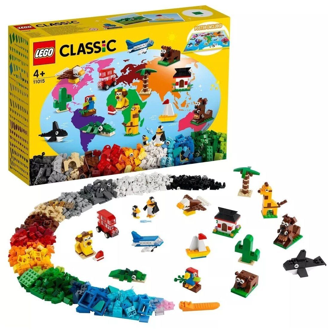 Конструктор LEGO Classic "Вокруг света" 11015