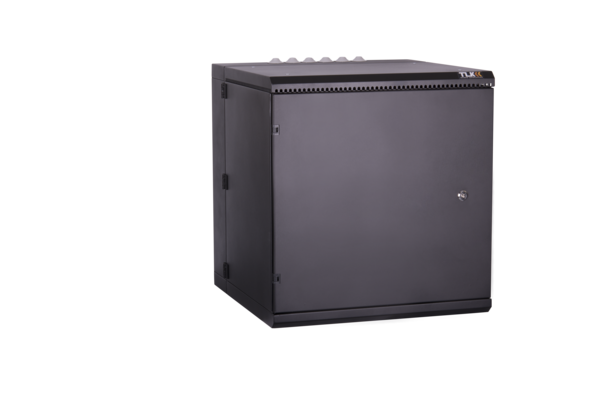 Шкаф телекоммуникационный настенный 12U 600x600 мм, металл, черный, в сборе, TLK TWM TWM-126060-M-BK