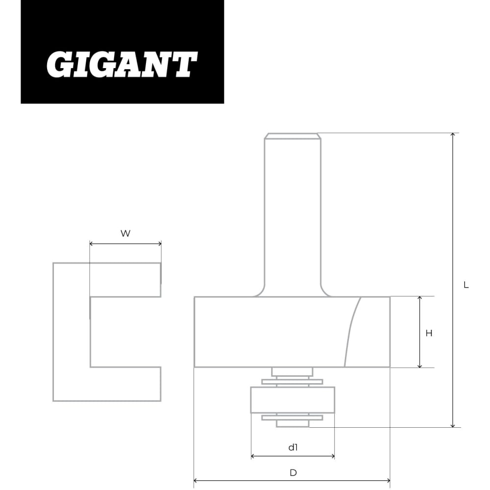 Кромочная фальцевая фреза Gigant